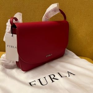 Brand New Furla Red Crossbody Bag